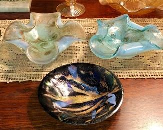 Great vintage pieces - bowl in foreground is signed