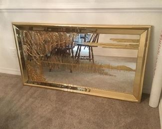 Rectangular Gilded  mirror