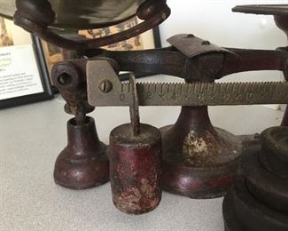 Castillo’s vintage clock with all its weights!