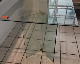 Glass top table great for entryway home of office,