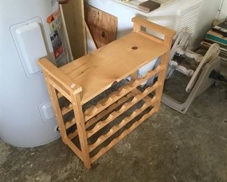 Wine rack wood