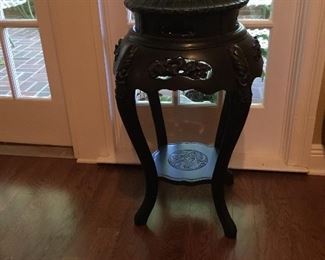 Asian Ebony plant stand Antique