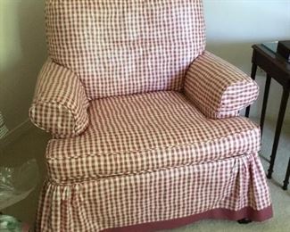 Checker comfy chair