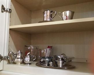 Old and fun silver plated small holloware items