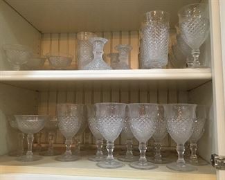 Westmorland glassware “English Hobnail” round base