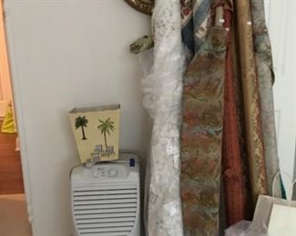 Fabric rolls and dehumidifier