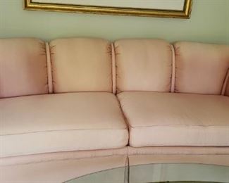 Blush Upholstered Sofa