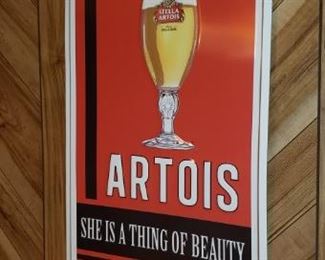 Tin Stella Artois Bar Sign