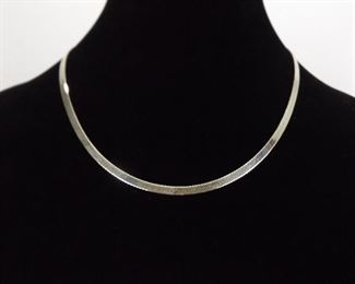 .925 Sterling Silver Thick 3mm Snake Link Necklace
