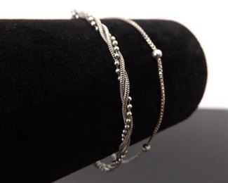 2 - .925 Sterling Silver Bracelets
