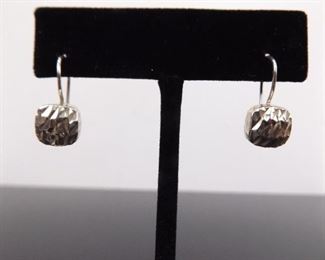 .925 Sterling Silver Brutalist Earrings
