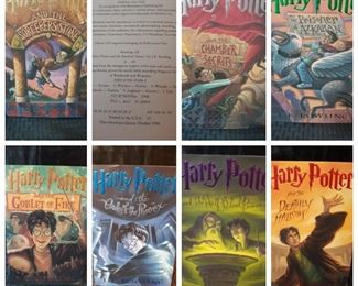Harry Potter first American editions