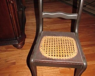 Antique Cane Seat Childs Chair