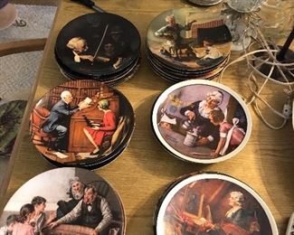 Norman Rockwell plate collection