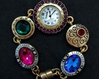 Combo Watch & Gemstone Bracelet
