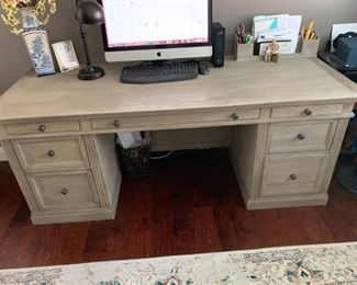 AVAILABLE and Marked Down!!  Pottery Barn Livingston Executive Desk.  Nearly new and in excellent condition!  Will sell now for $1000
