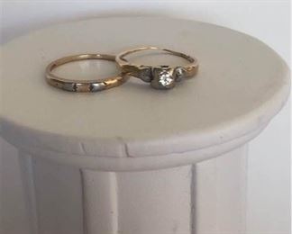 Two 14K Wedding Rings     https://ctbids.com/#!/description/share/179836