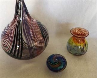 A Trio of Signed Studio Art Glass https://ctbids.com/#!/description/share/179859