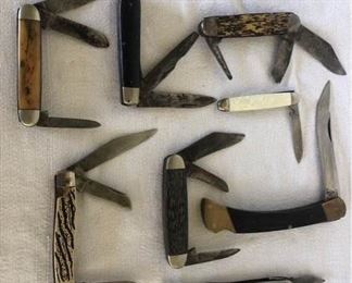 8 Vintage Folding Pocket Knives https://ctbids.com/#!/description/share/179863