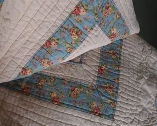 Two-sided king quilt with matching shams-like nothing I have seen before!