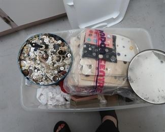 Amazing collector buttons and sewing