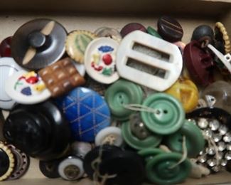 Amazing collector buttons and sewing