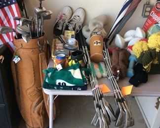 Lots of golf things.