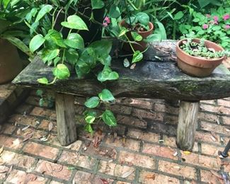 One of the custom benches