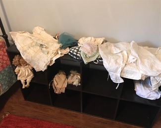 antique baby clothing & bonnets