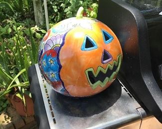 Pottery pumpkin
