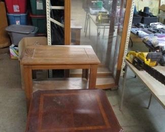 Misc. tables and curio cabinet