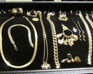 Gold Necklaces, Bracelets, Earrings, Rings