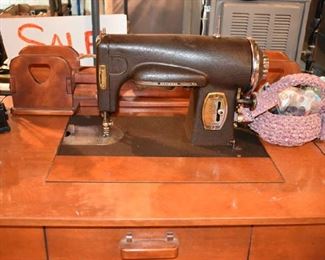 Kenmore Sewing Machine, Buttons, Wall Rack