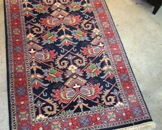 Hand knotted carpet, 3' x 5'