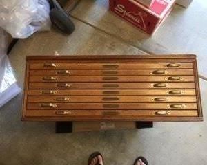 Printers Map cabinet