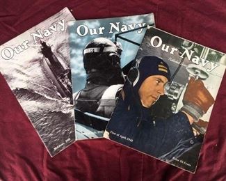 WWII Navy Magazines   Many more available