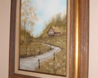 Country Stream oil painting.