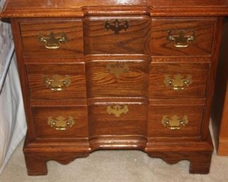 Two matching three drawer chests/nightstands. 