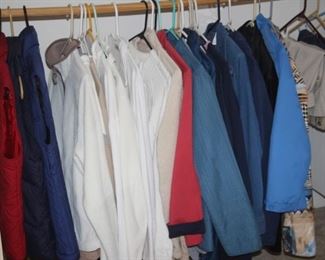 Ladies Landsend vests, jackets and coats.