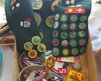 Boy scout and girl scout items.