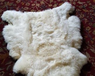 Lambskin rug, vintage, New Zealand