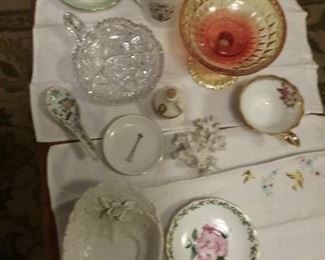 Vintage China and glassware