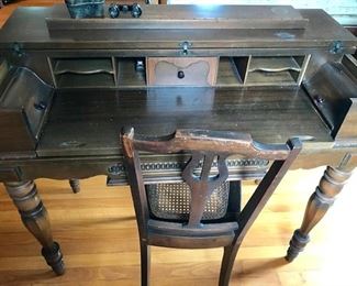 Antique Spinet Desk w/Chair