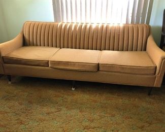 Retro Mustard Yellow Sofa https://ctbids.com/#!/description/share/182971