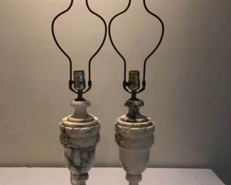 Matching Pair Alabaster/Marble Lamps https://ctbids.com/#!/description/share/182197