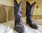 Nice pair of men's boots with some wear. The best I can ascertain is they are size 8.5.

