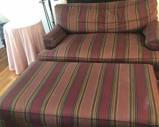 Two seater chair & ottoman