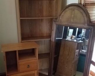 Bookcase, Cabinet, Mirror