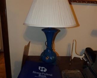 Blue decorative vintage lamp $25.00