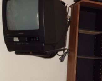 TV with built in VHS tape, works, $25.00
